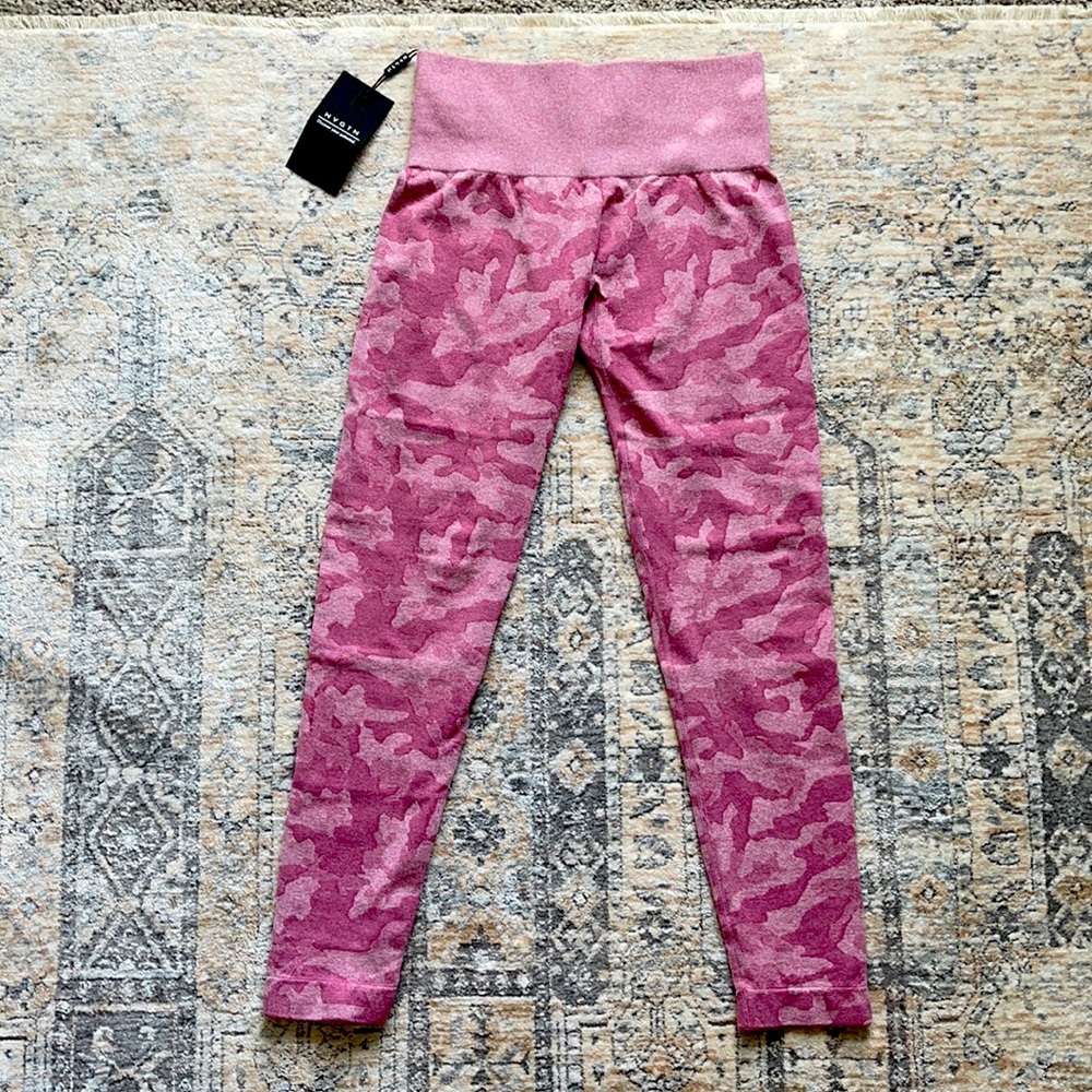 NVGTN pink camo seamless leggings